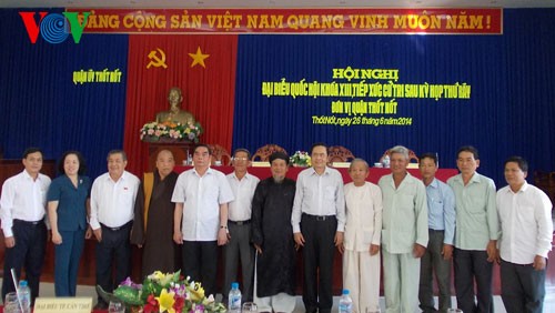 Thường trực Ban bí thư Lê Hồng Anh tiếp xúc cử tri quận Thốt Nốt, tỉnh Cần Thơ - ảnh 1